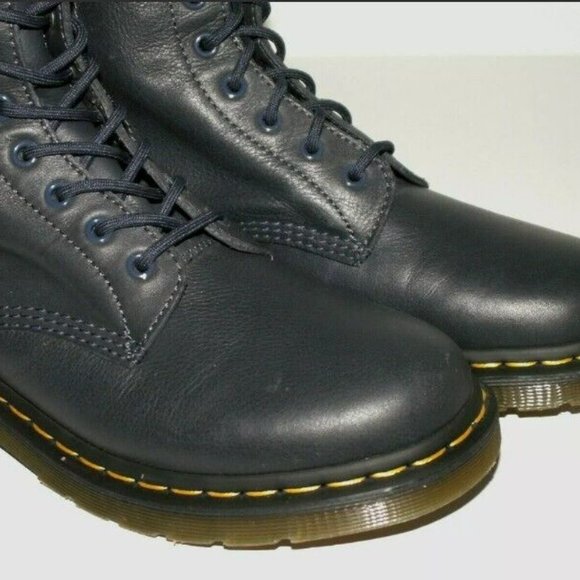 Dr Doc Martens Boots Blue Mid-Calf Zip Ladies US 11 UK 9 EU 43 Used Condition A+ - Picture 4 of 11